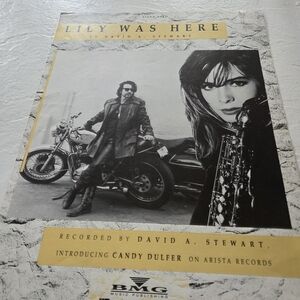 Vintage Lily Was Here Piano Solo by David A. Stewart – Album Art Print
